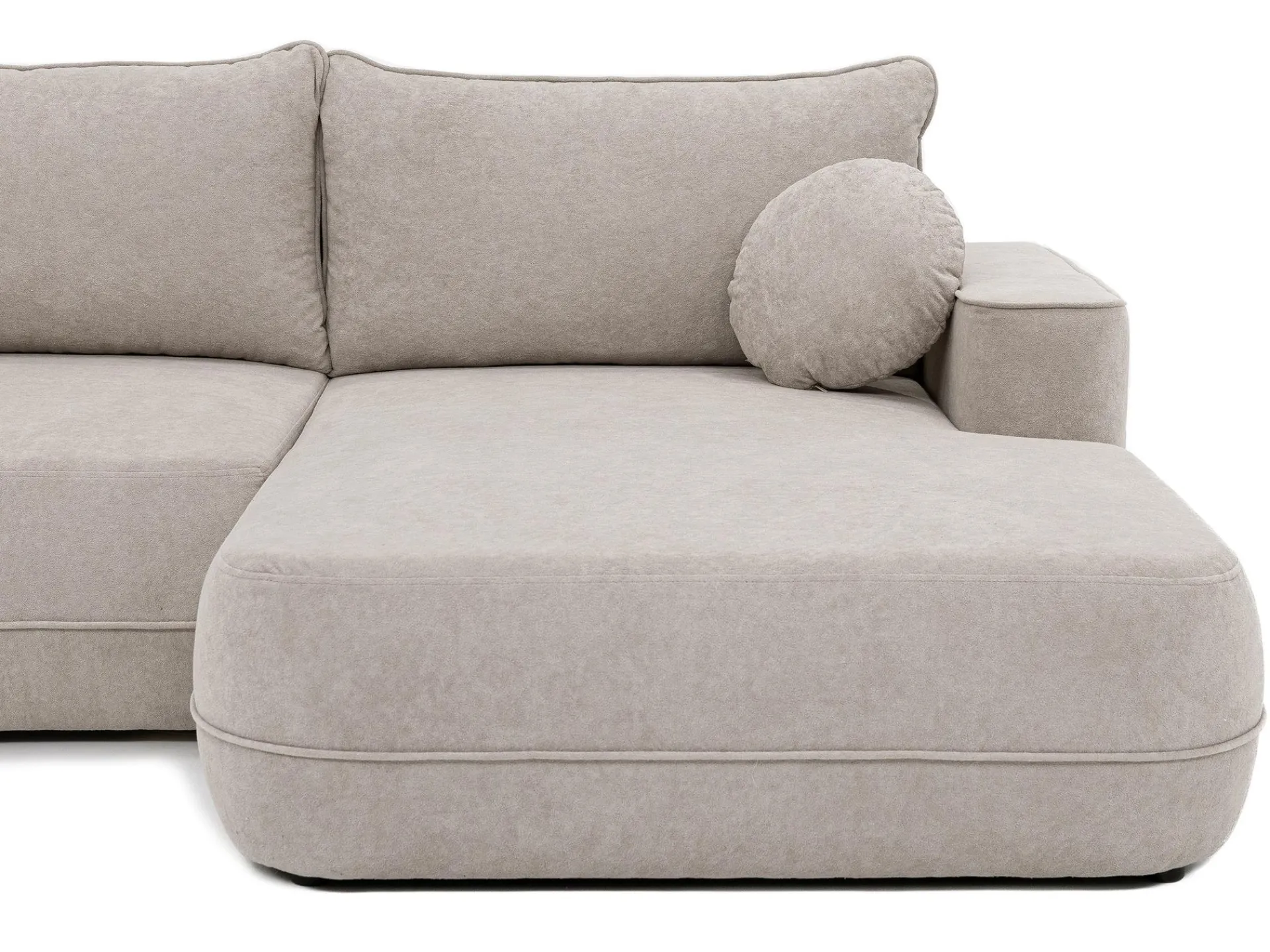 Sovesofaer-Uppland Sovesofa med dobbel sjeselong 5-seter Beige