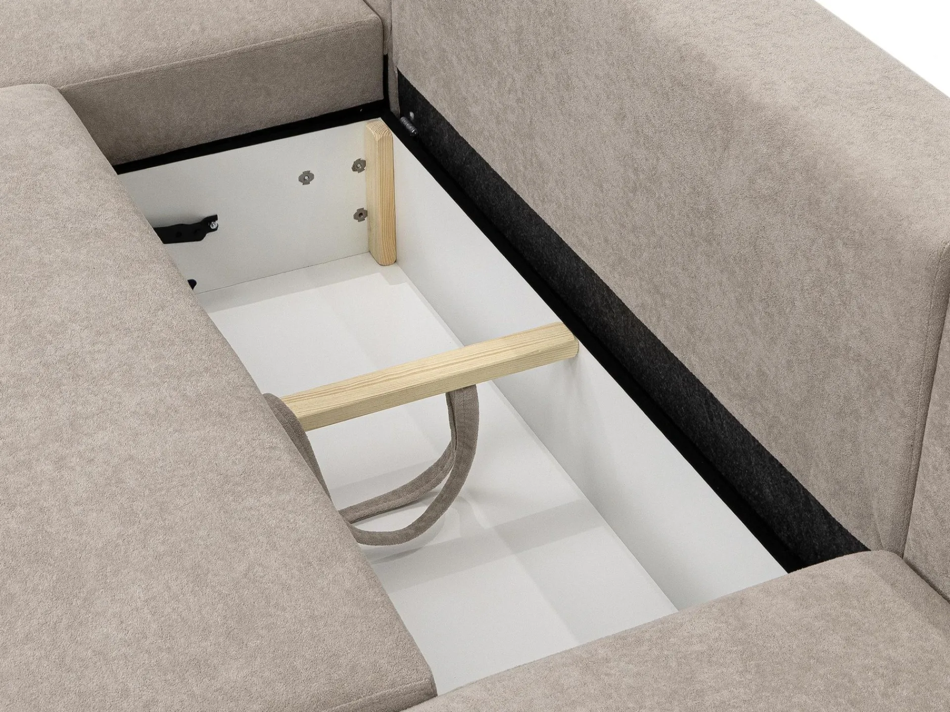 Sovesofaer-Uppland Sovesofa med dobbel sjeselong 5-seter Beige