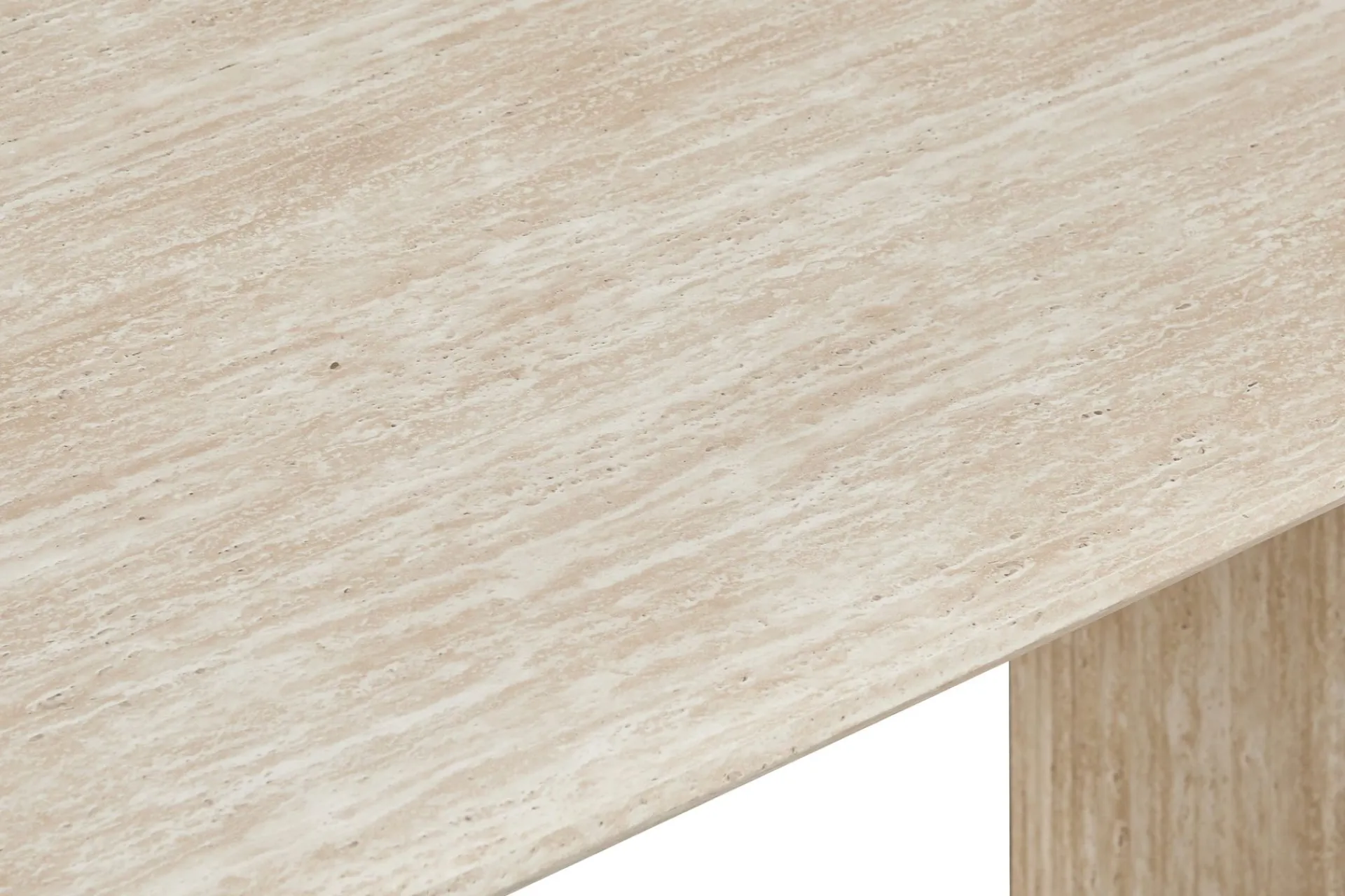 Andrarum Uppveda Ovalt Spisebord 180x90 cm Travertin Utseende