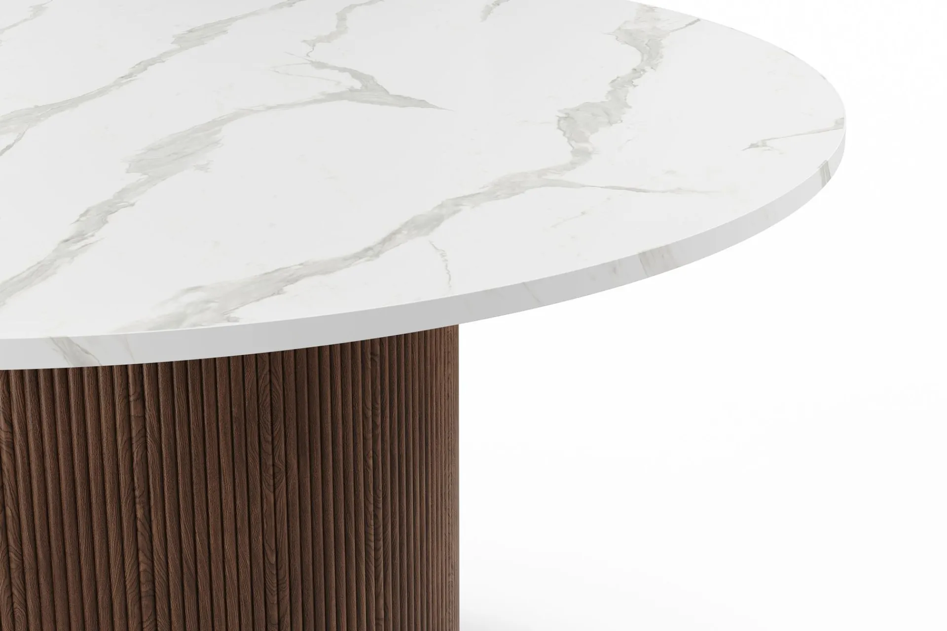 Andrarum Spisebord & Kjøkkenbord-Uppveda Spisebord 120 cm Rundt Brun,Hvit