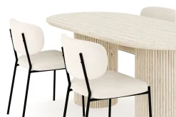 Andrarum Uppveda Spisegruppe 180 cm Oval med 4 Gemmiano Spisestoler