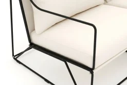 Comfort Garden Loungemøbler Salg-Usteryd 2-seters Loungesofa Svart/Beige