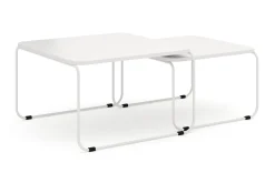Comfort Garden Loungebord & Sofabord Utendørs-Usteryd Sett med Bord Utendørs Hvit