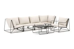 Comfort Garden Usteryd utendørs rett 5-seters sofa med lenestol