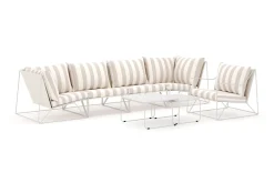 Comfort Garden Usteryd utendørs rett 5-seters sofa med lenestol