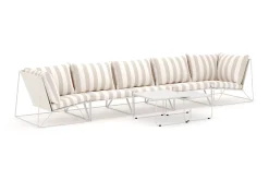 Comfort Garden Benker|Lounge Sofa-Usteryd utendørs rett 5-seters sofa Beige