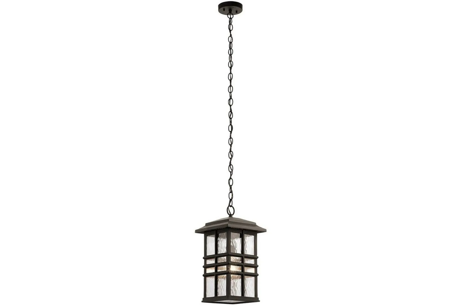 Utelampe-Utendørs hengende Kichler Beacon Square Bronse