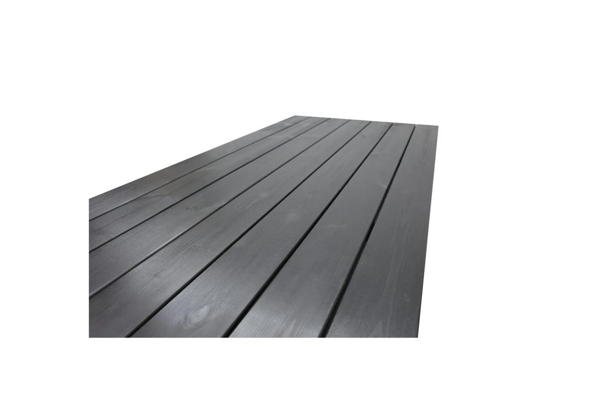 Utendørs møbelgruppe 190 cm Bord & 6 Levanto grå stoler