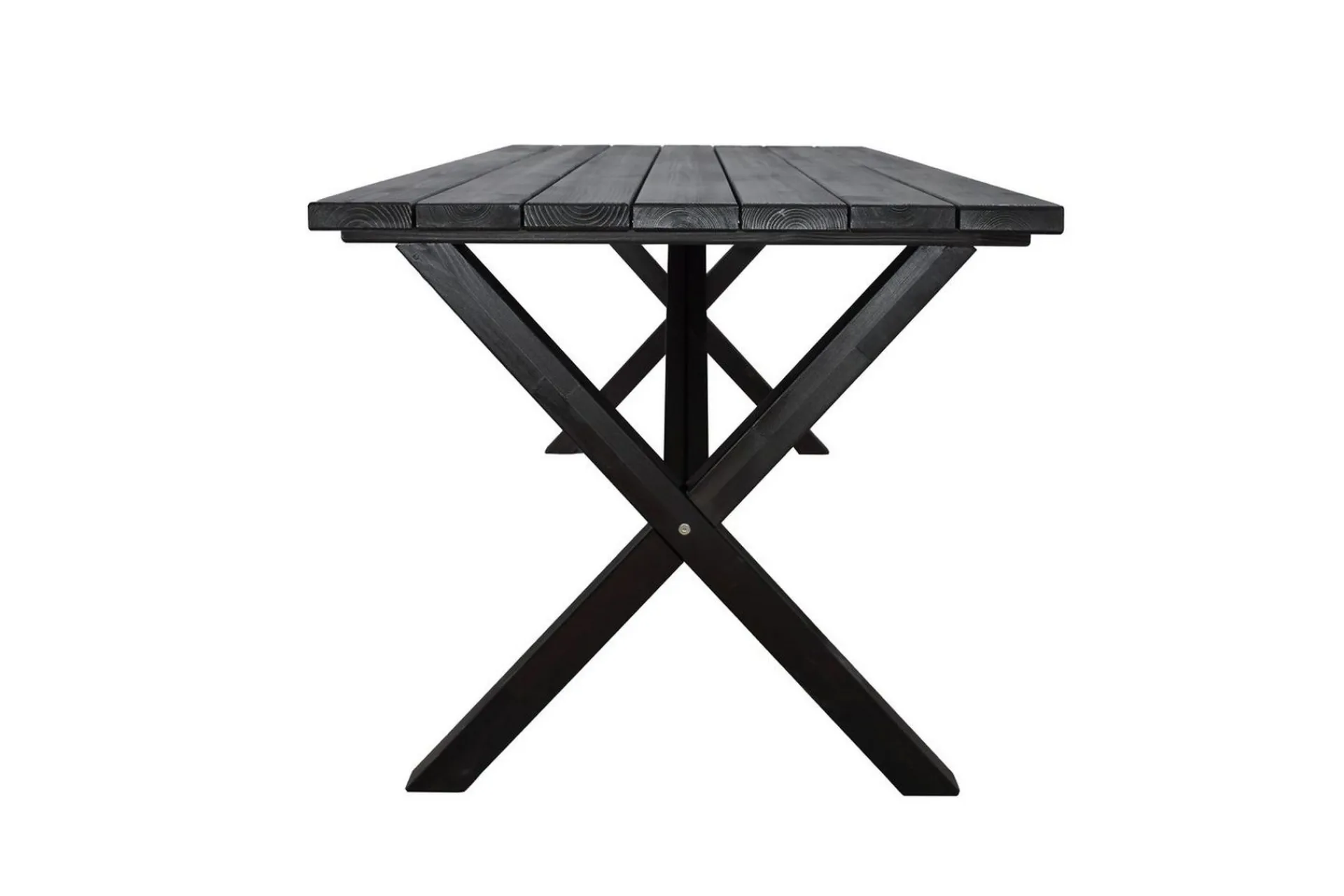 Utendørs møbelgruppe 190 cm Bord & 6 Levanto grå stoler