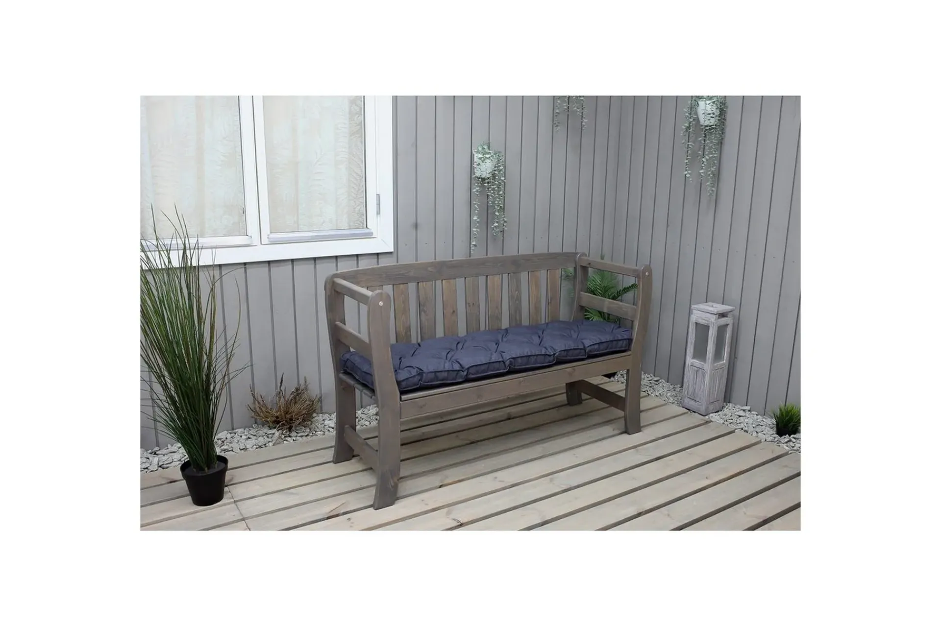 Sofaputer & Benkeputer|Puter-Utendørs sofapute Rosenborg 130 cm, Svart
