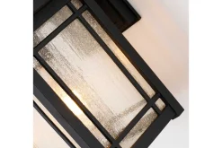Entré|Fasadebelysning-Utendørs vegglampe Quoizel Cedar Point 197x326x229 mm Svart