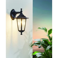 Entré|Fasadebelysning-Utvendig vegglampe Laterna Svart