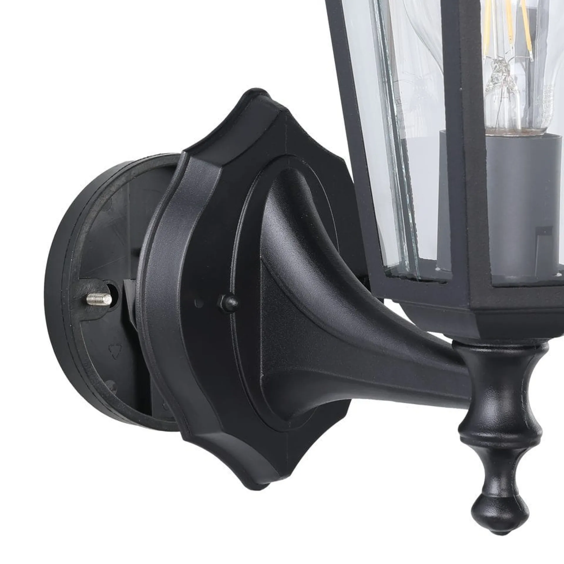Entré|Fasadebelysning-Utvendig vegglampe Laterna Svart