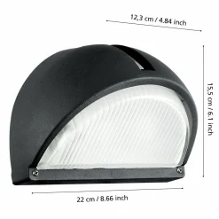 Utvendig vegglampe Onja
