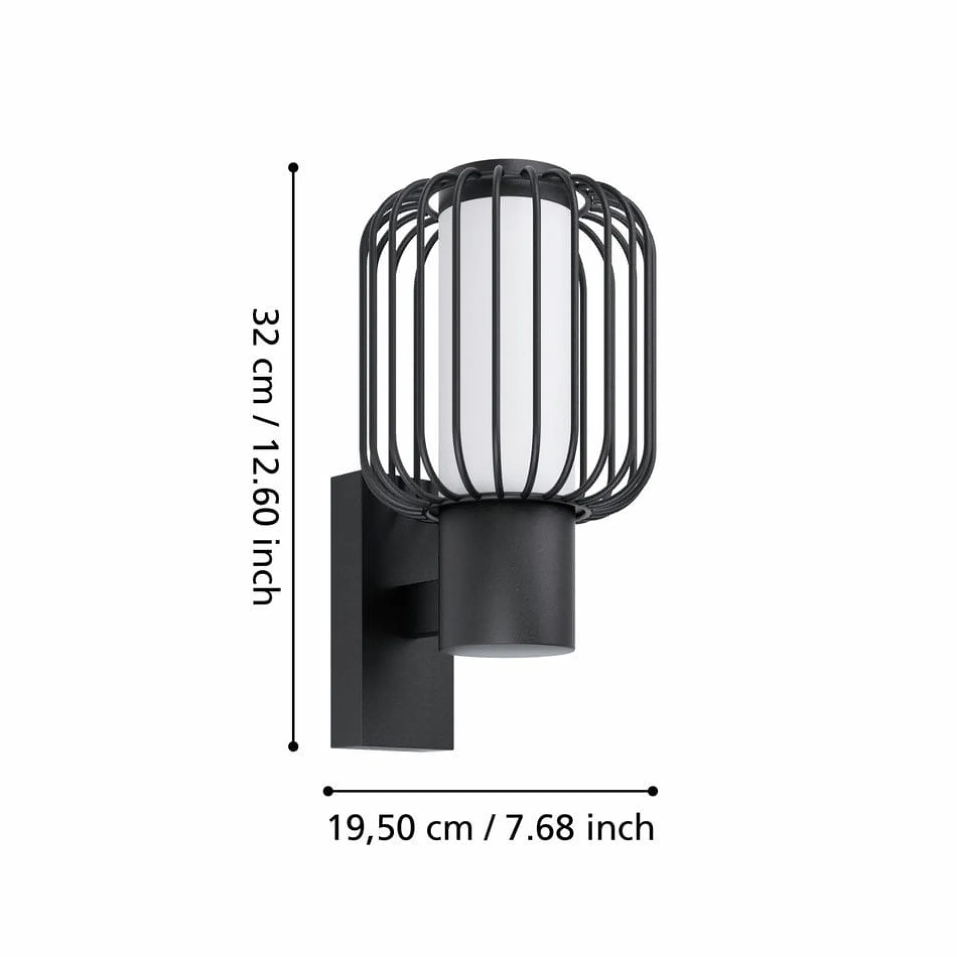 Entré|Fasadebelysning-Utvendig vegglampe Ravello Svart