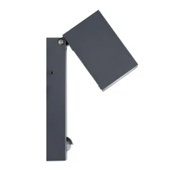 Entré|Fasadebelysning-Utvendig vegglampe Sakeda med sensor Antracit