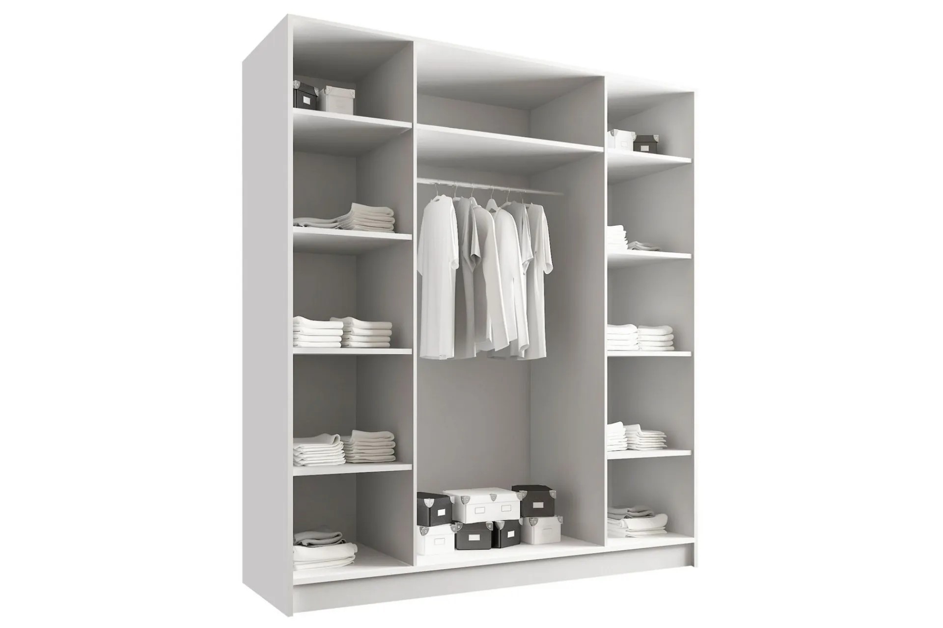 Garderober & Garderobesystem-Vadstena Garderobe 200 cm Hvit,Gull