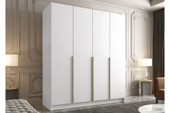 Garderober & Garderobesystem-Vadstena Garderobe 200 cm Hvit,Gull
