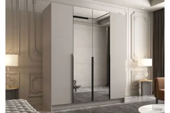 Garderober & Garderobesystem-Vadstena Garderob med Speil 200 cm Cashmere,Svart