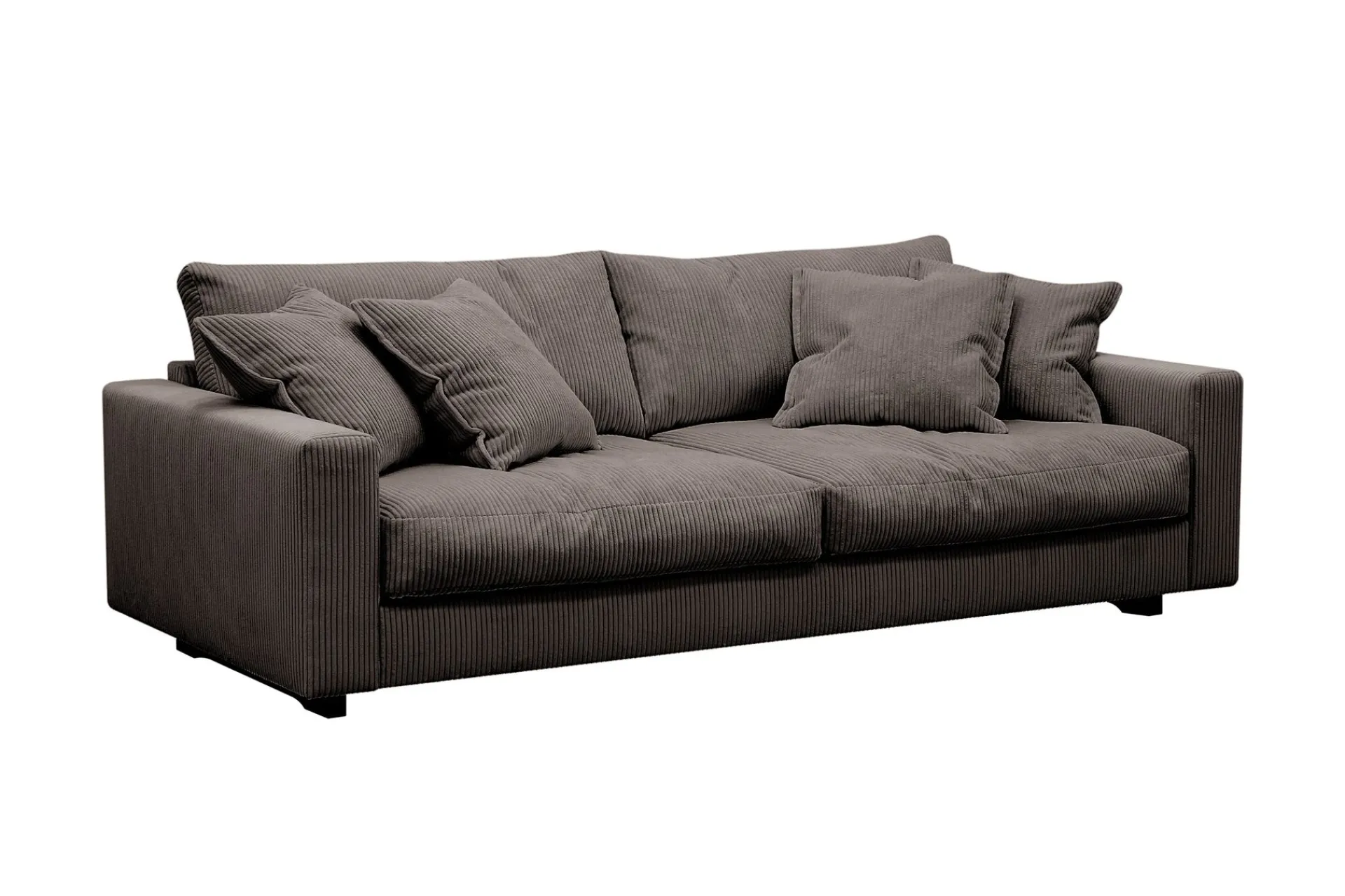 Scandinavian Choice Hjørnesofa-Valencia sofagruppe ekstra dyp 3-seters sofa + fotskammel Brun