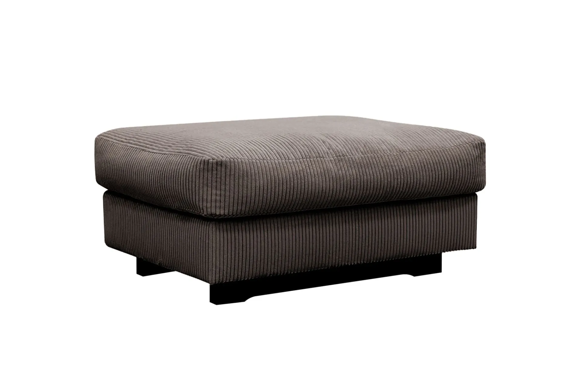 Scandinavian Choice Hjørnesofa-Valencia sofagruppe ekstra dyp 3-seters sofa + fotskammel Brun