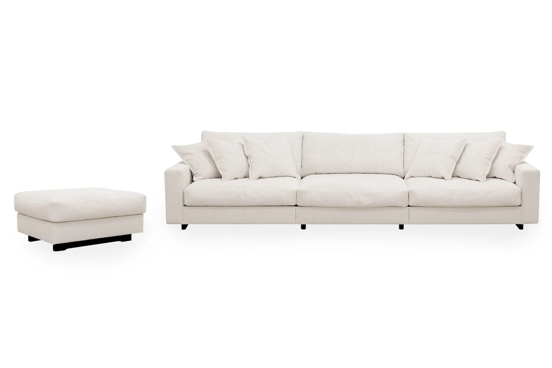 Scandinavian Choice Valencia sofagruppe ekstra dyp 5-seters sofa + fotskammel