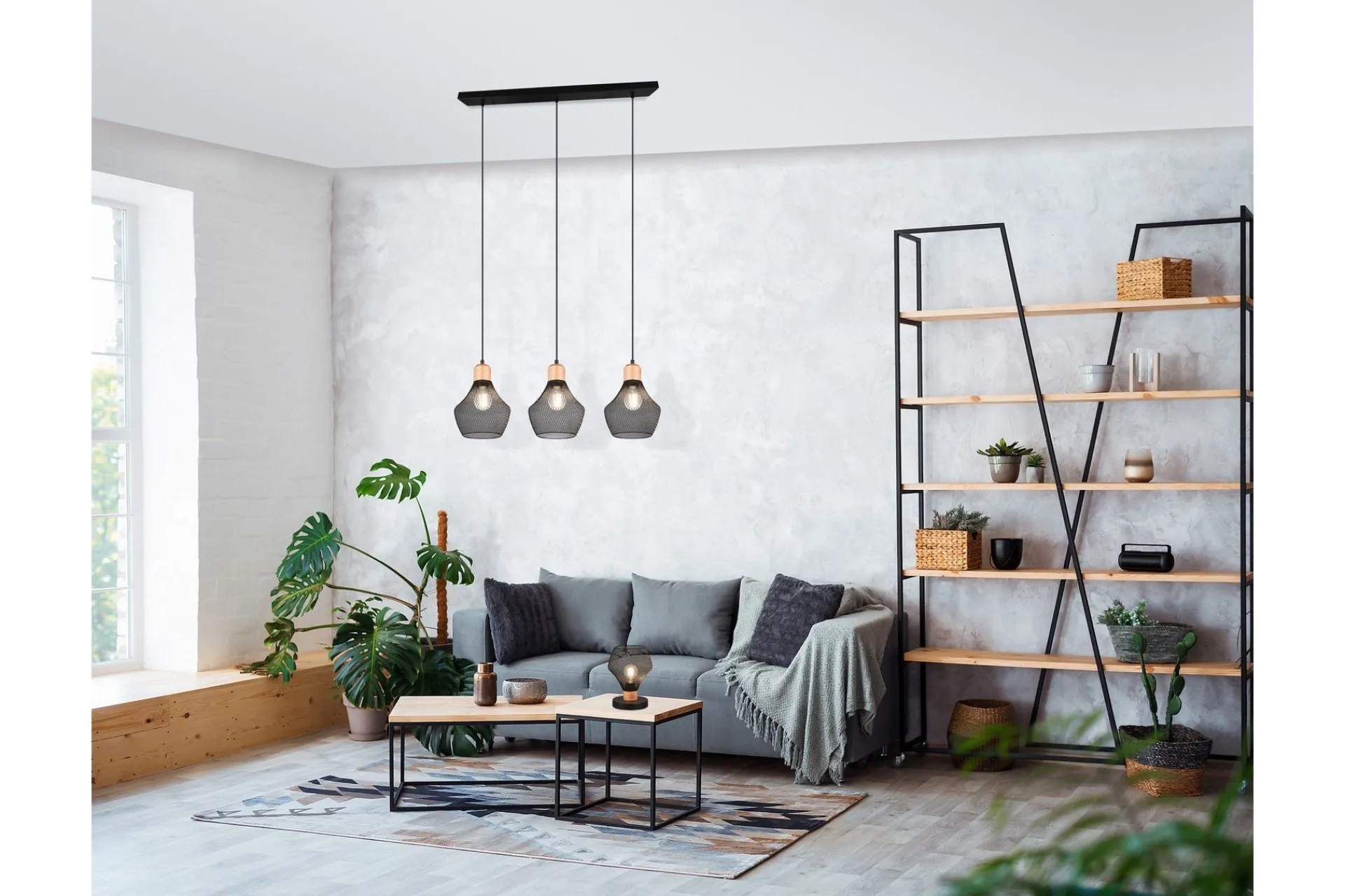 Trio Lighting Valeria Pendellampe 18 cm E27 Mattsvart