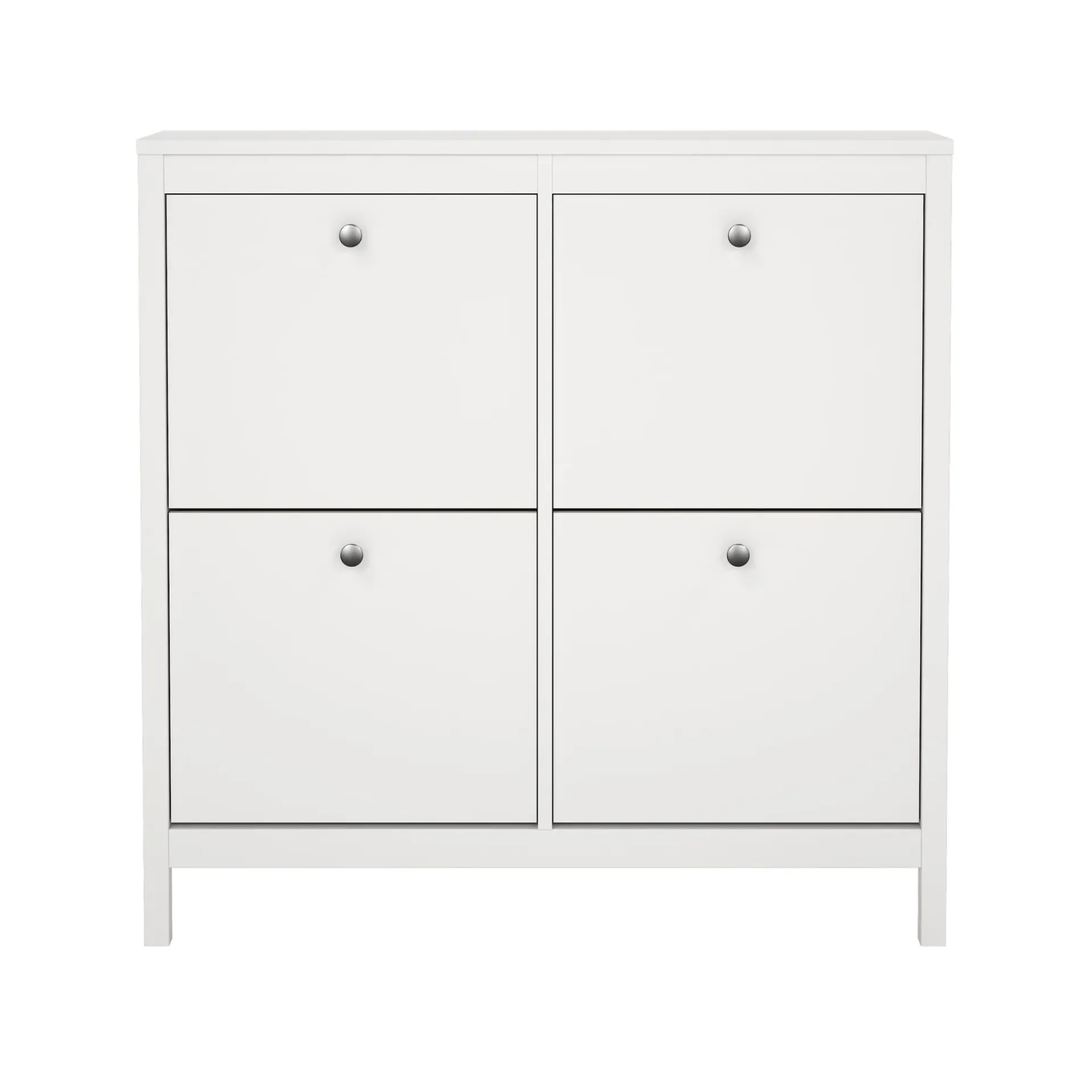 Tvilum Gangoppbevaring-Vallvidera Skoskap med 4 rom 103x25x103 cm Hvit