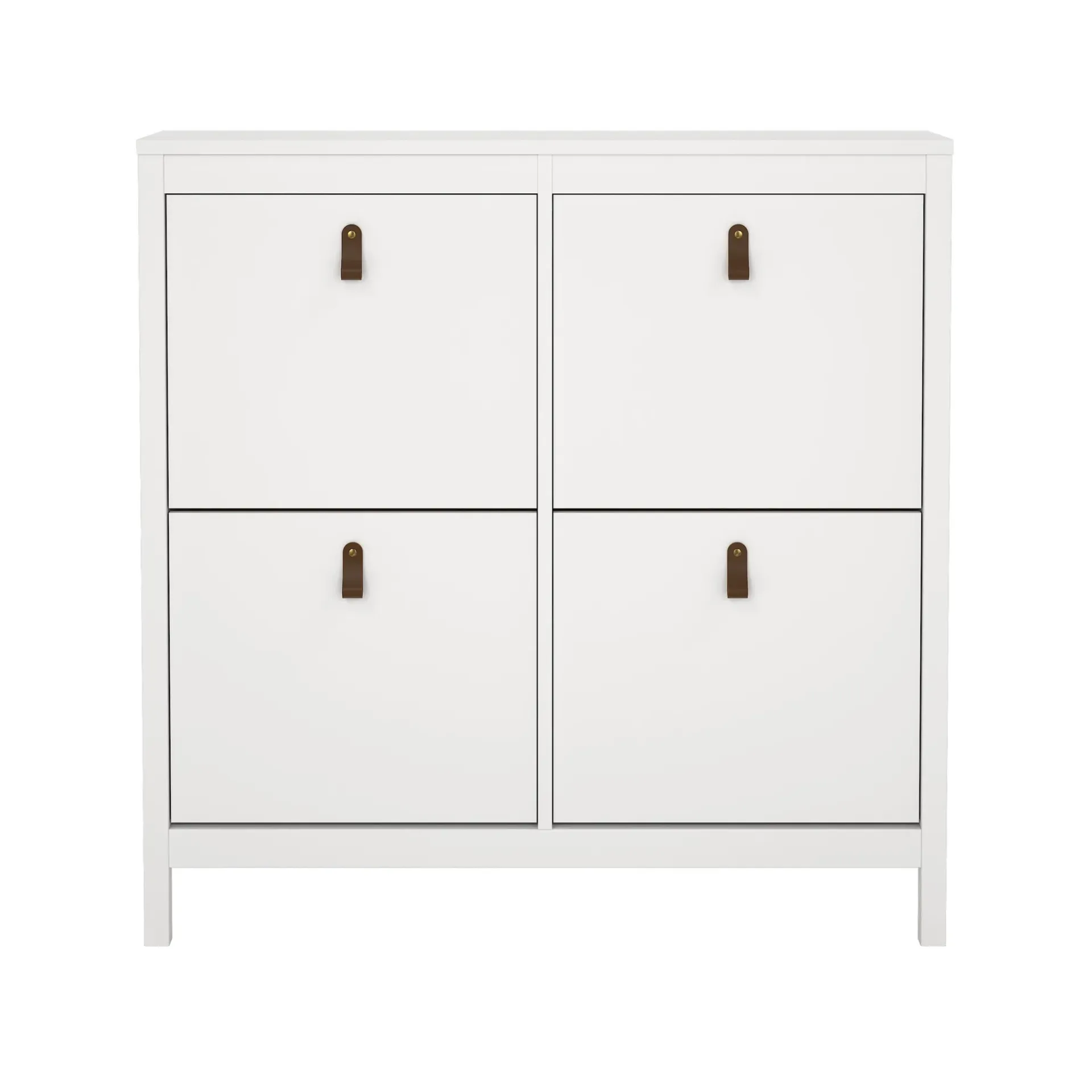 Tvilum Gangoppbevaring-Vallvidera Skoskap med 4 rom 103x25x103 cm Hvit