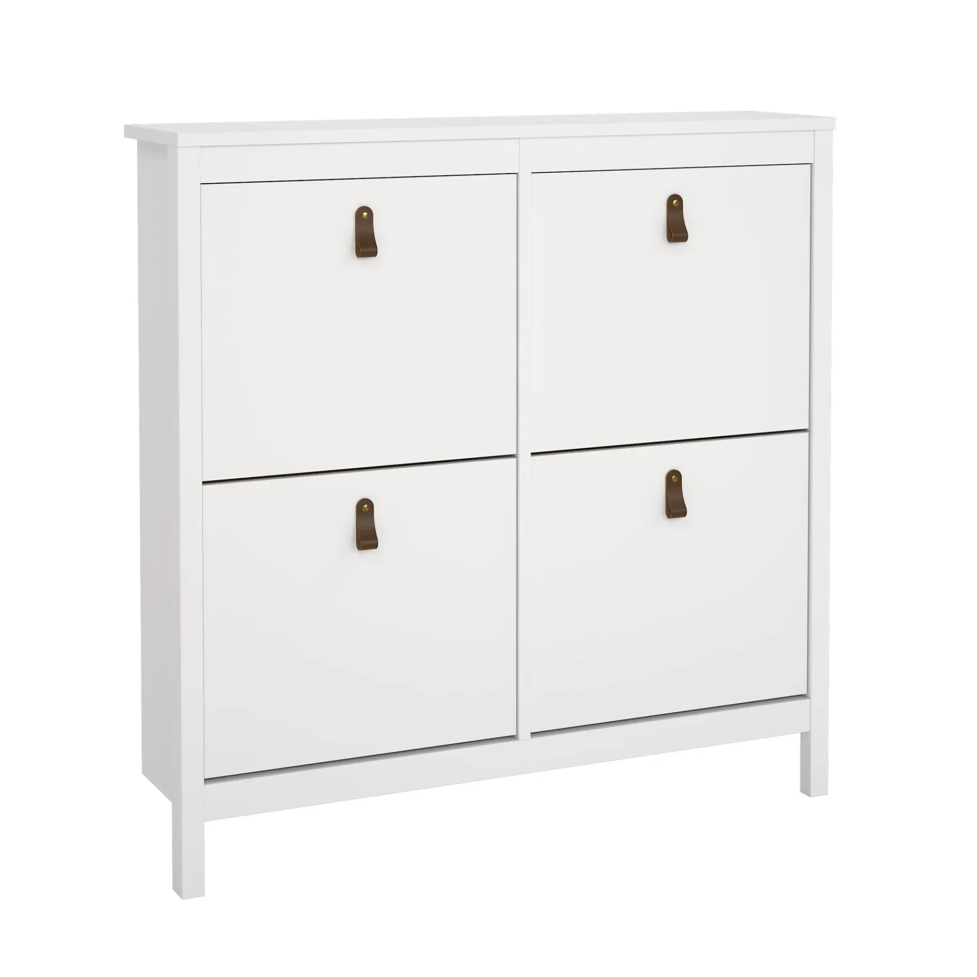 Tvilum Gangoppbevaring-Vallvidera Skoskap med 4 rom 103x25x103 cm Hvit