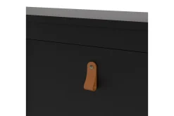 Scandinavian Choice Skohylle & Skostativ|Gangoppbevaring-Vallvidera Skoskap 25x102 cm Svart/Natur