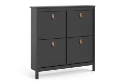 Scandinavian Choice Skohylle & Skostativ|Gangoppbevaring-Vallvidera Skoskap 25x102 cm Svart/Natur