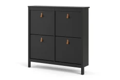 Scandinavian Choice Skohylle & Skostativ|Gangoppbevaring-Vallvidera Skoskap 25x102 cm Svart/Natur