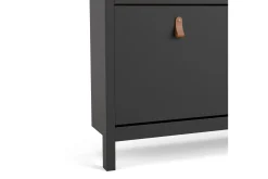 Scandinavian Choice Skohylle & Skostativ|Gangoppbevaring-Vallvidera Skoskap 25x102 cm Svart/Natur