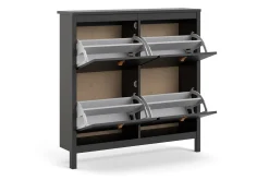 Scandinavian Choice Skohylle & Skostativ|Gangoppbevaring-Vallvidera Skoskap 25x102 cm Svart/Natur