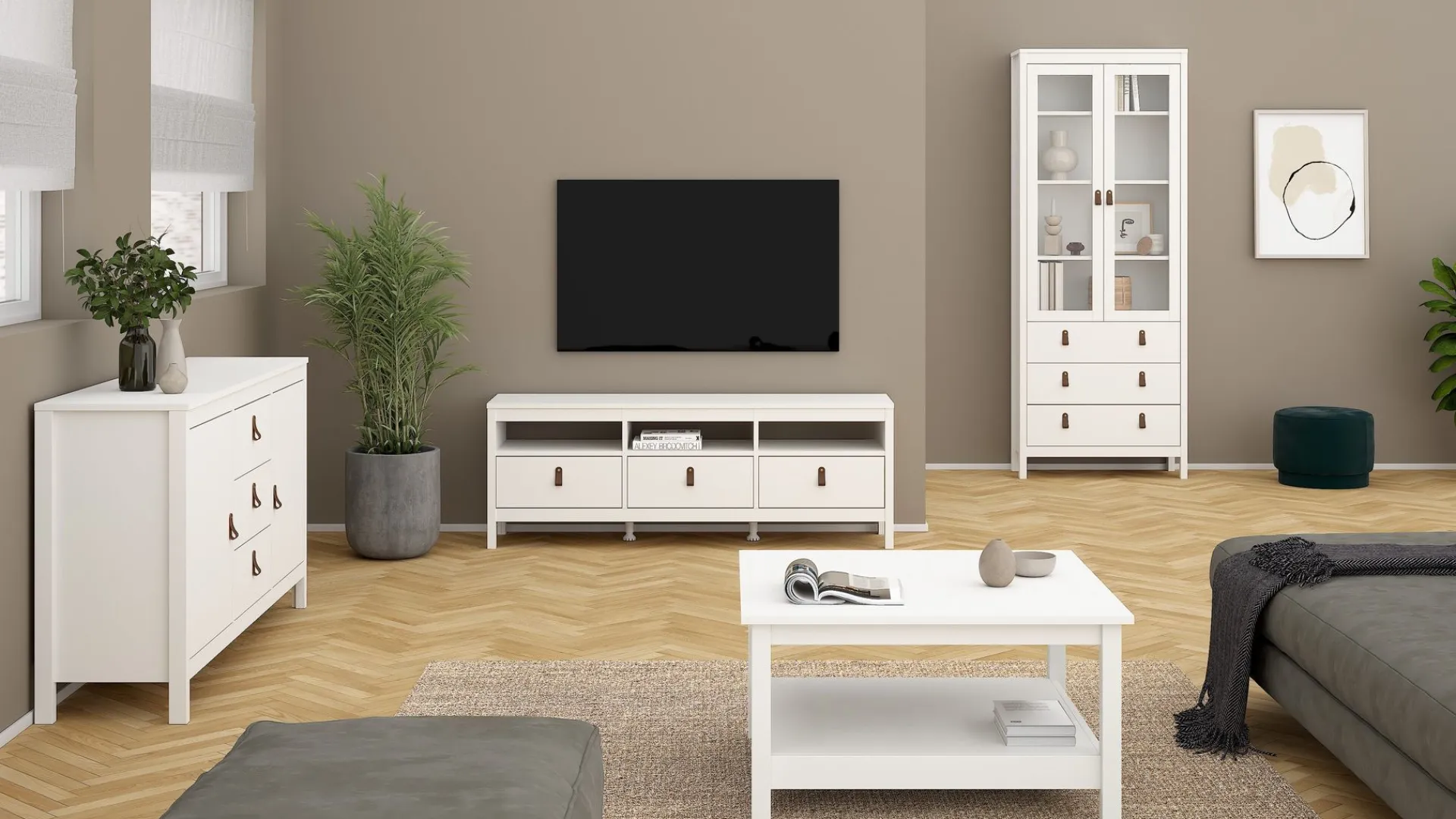 Tvilum Vallvidera TV-benk med 3 skuffer 151 cm
