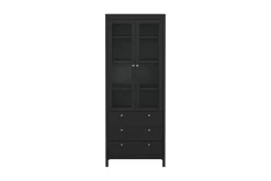Scandinavian Choice Vitrineskap|Skap-Vallvidera Vitrineskap 78,05x199 cm Svart
