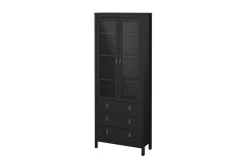 Scandinavian Choice Vitrineskap|Skap-Vallvidera Vitrineskap 78,05x199 cm Svart