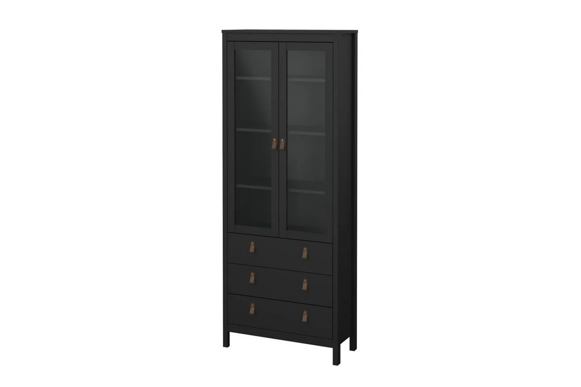 Scandinavian Choice Vitrineskap|Skap-Vallvidera Vitrineskap 78,05x199 cm Svart