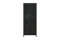 Scandinavian Choice Vitrineskap|Skap-Vallvidera Vitrineskap 78,05x199 cm Svart
