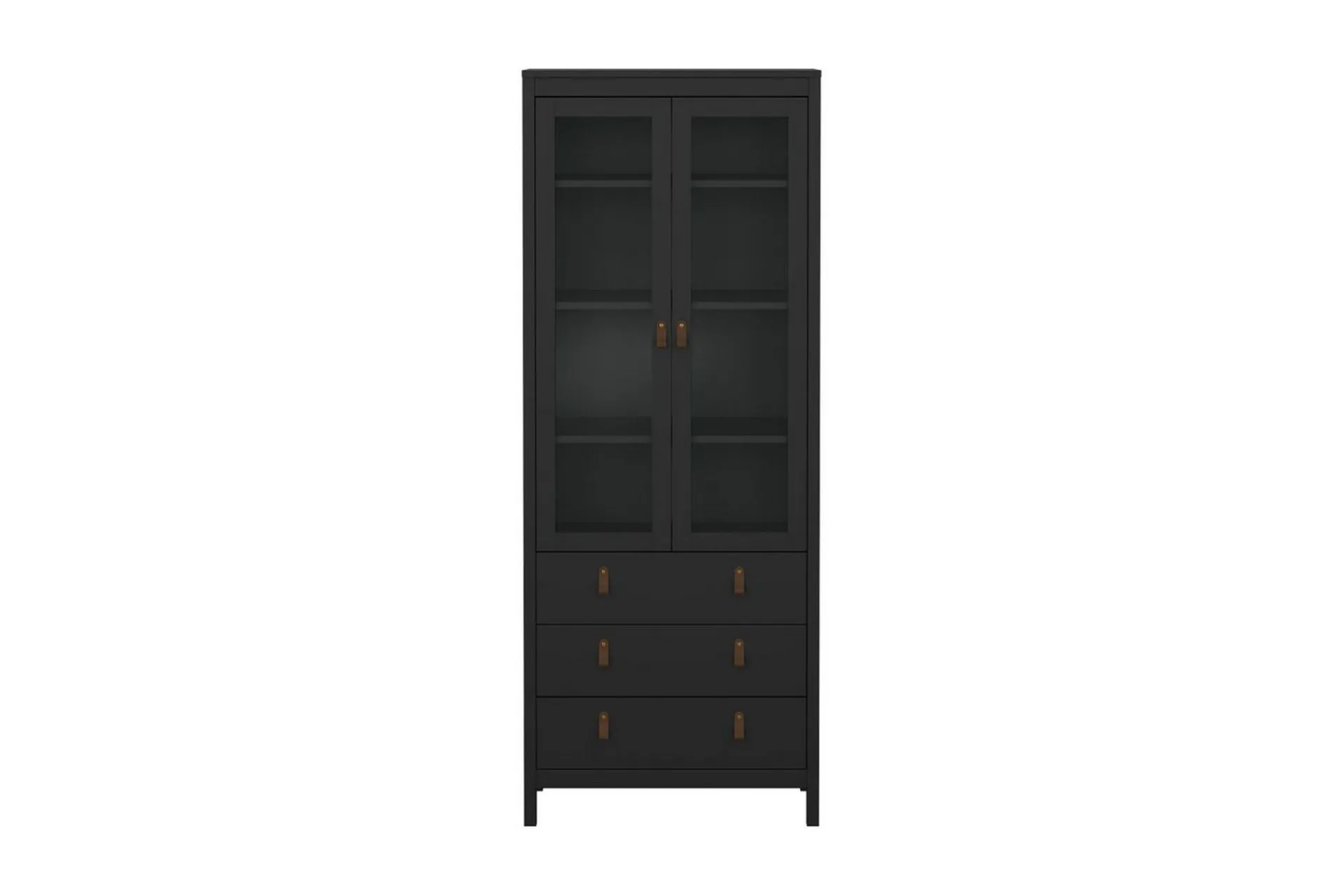 Scandinavian Choice Vitrineskap|Skap-Vallvidera Vitrineskap 78,05x199 cm Svart