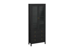 Scandinavian Choice Vitrineskap|Skap-Vallvidera Vitrineskap 78,05x199 cm Svart