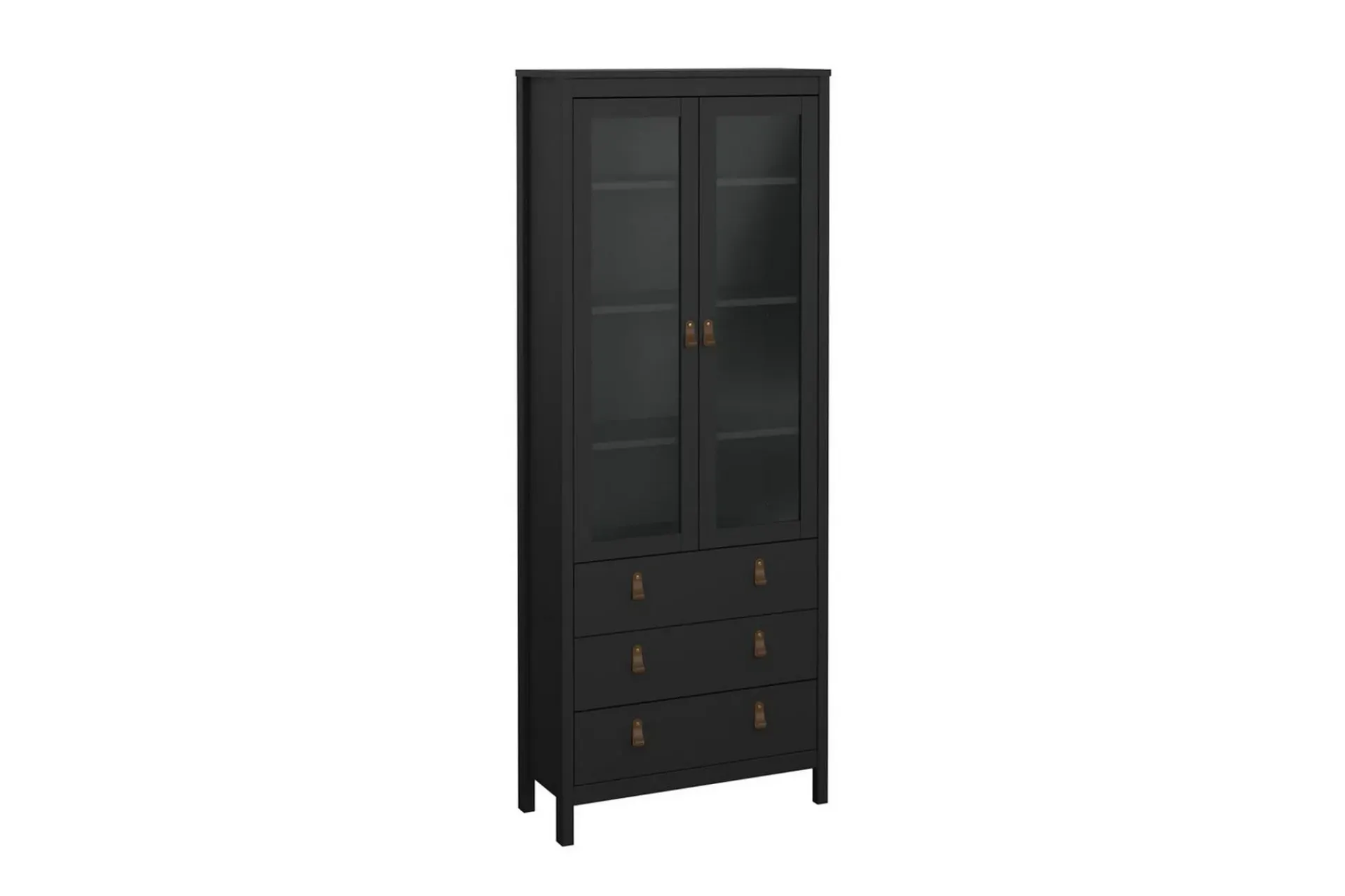 Scandinavian Choice Vitrineskap|Skap-Vallvidera Vitrineskap 78,05x199 cm Svart