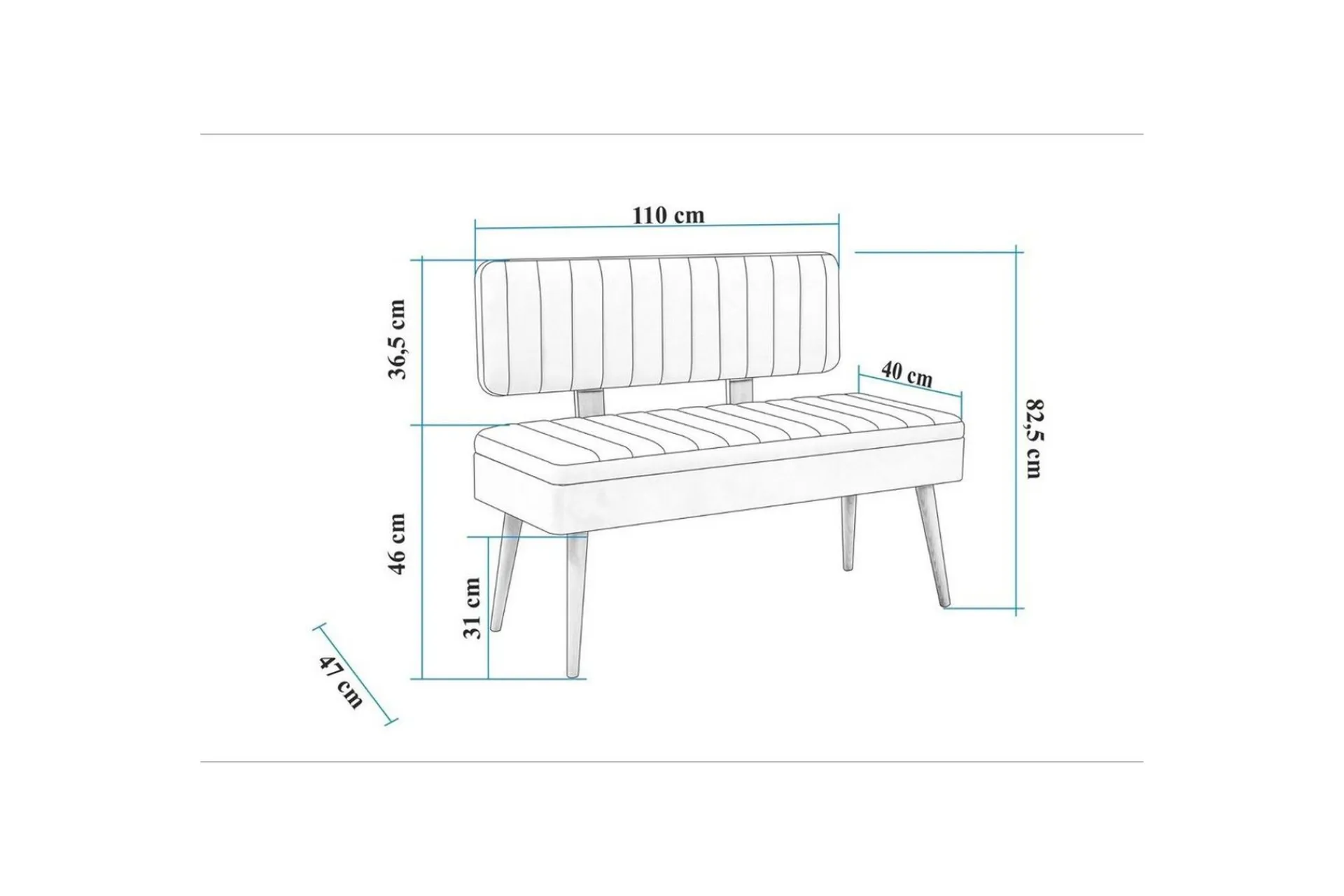 Entrebenk|Benk-Valsot Benker 110 cm Valnöt,Stein