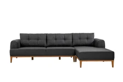 Sofa Med Sjeselong-Valsot 4-seters Sofa med Divan Antracit