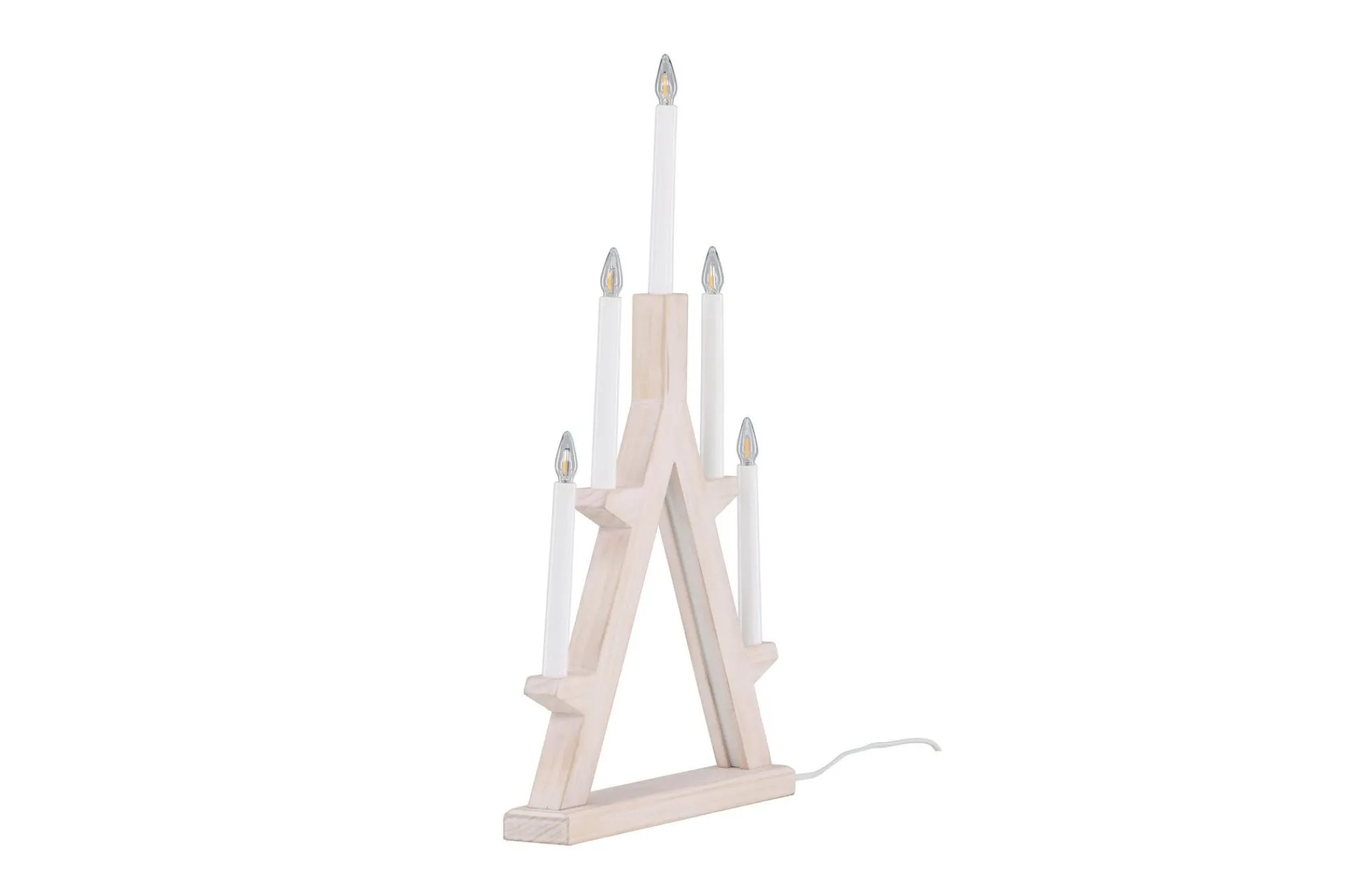 Venture Home Julelys|Adventsstake-Val Thoren Adventsstake 60 cm Hvit
