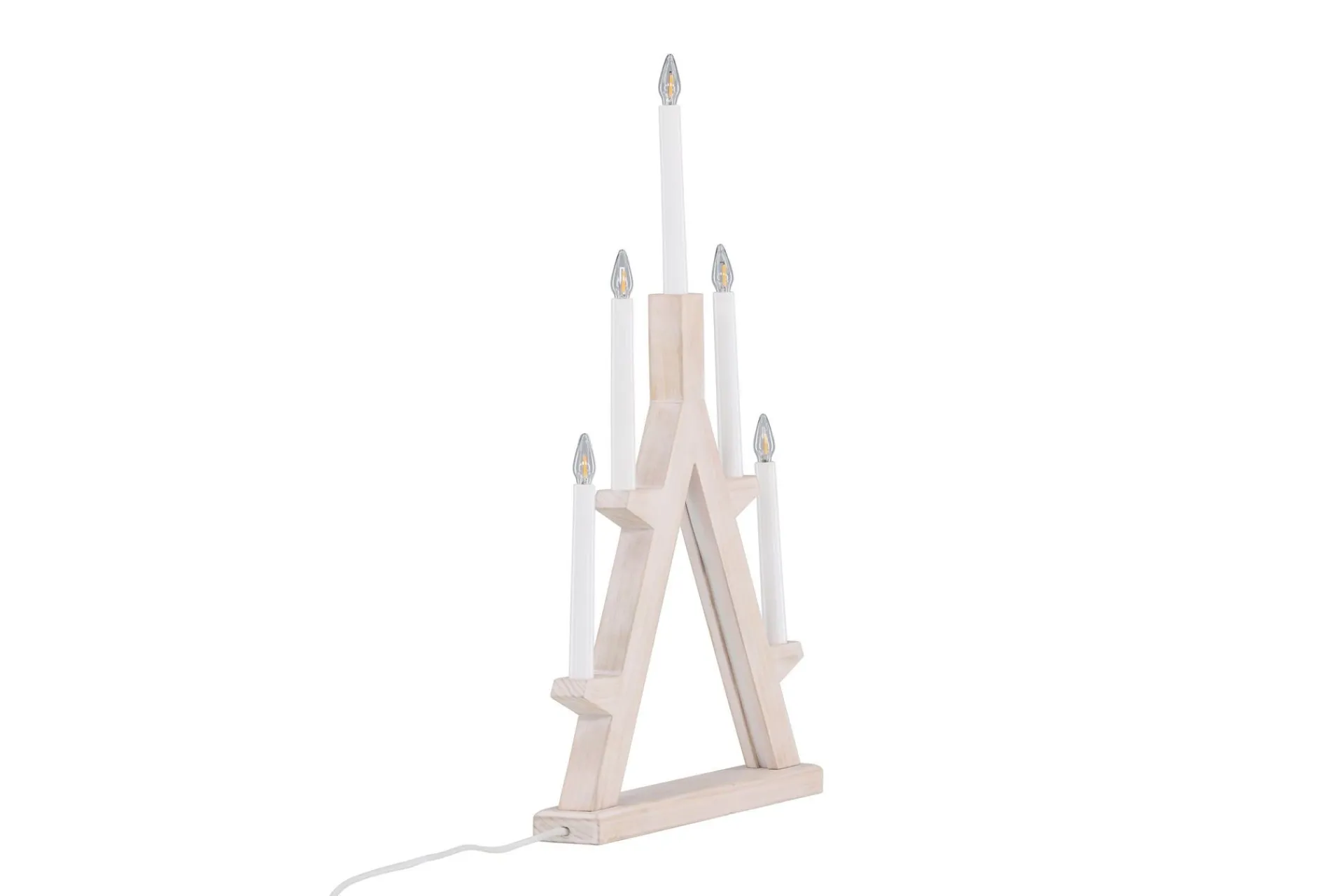 Venture Home Julelys|Adventsstake-Val Thoren Adventsstake 60 cm Hvit