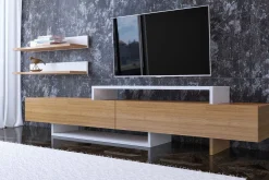 Tv-Møbelsett-Vanayla TV-benk Brun