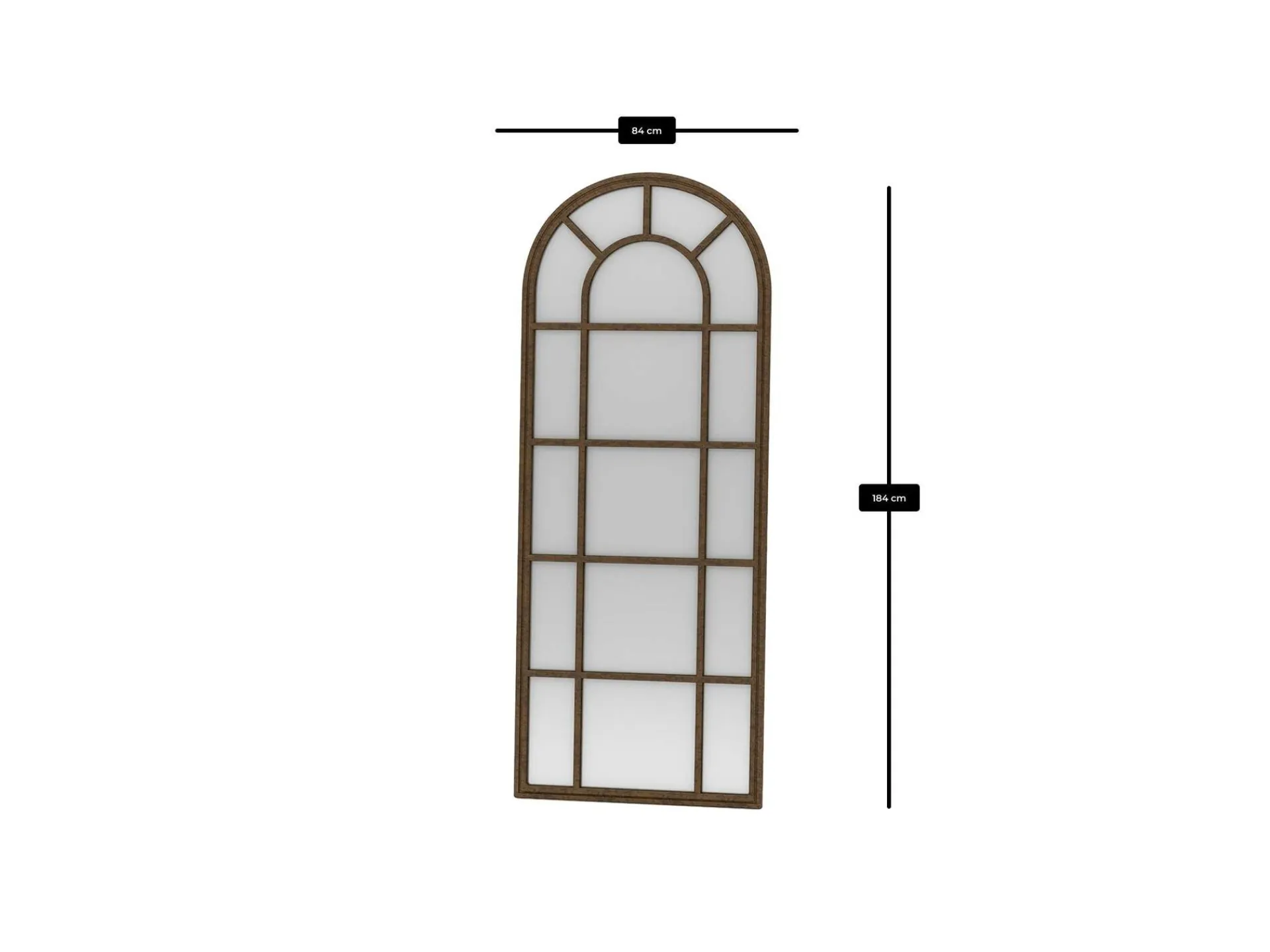 Gulvspeil|Speil Salg-Varlo Gulvspeil 80x180 cm Brun