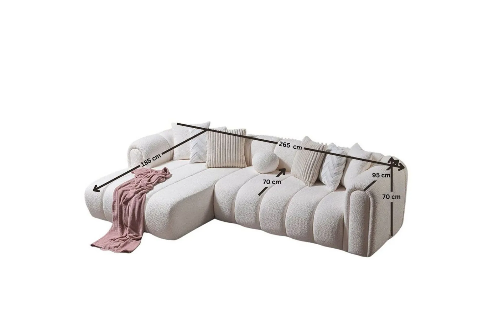 Varrel Sofa med divan 3-seter